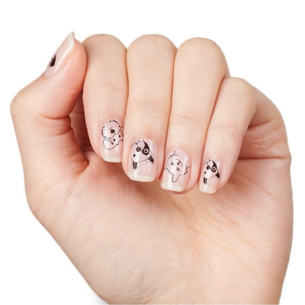 Color Street Friends Forever 100% Real Nail Polish Strips Pets Clear Overlay